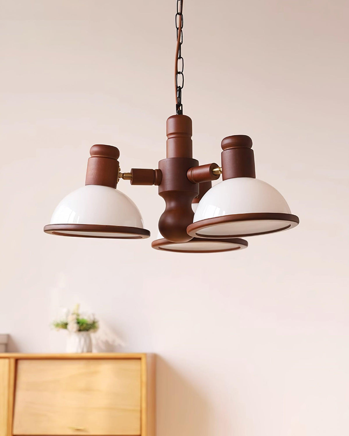 Girona Chandelier Adjustable Triple-Arm Glass
