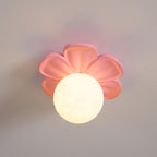 Quip Individual Creativity Bloom Flower Resin Ceiling Lamp