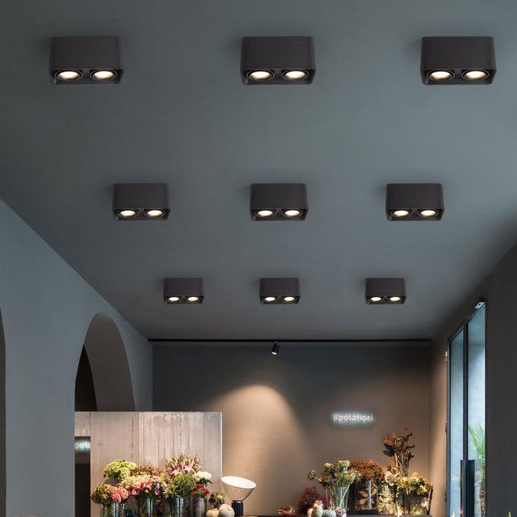 Solara Spotlight Surface Mount Twin LED Angular Minimalist