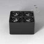 Solara Spotlight Surface Mount Twin LED Angular Minimalist