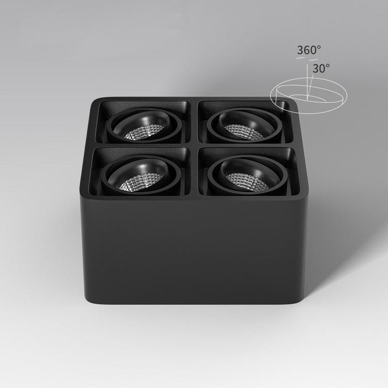 Solara Spotlight Surface Mount Twin LED Angular Minimalist