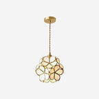 Lustra Pendant Lamp Glass Petal Shaped Kitchen