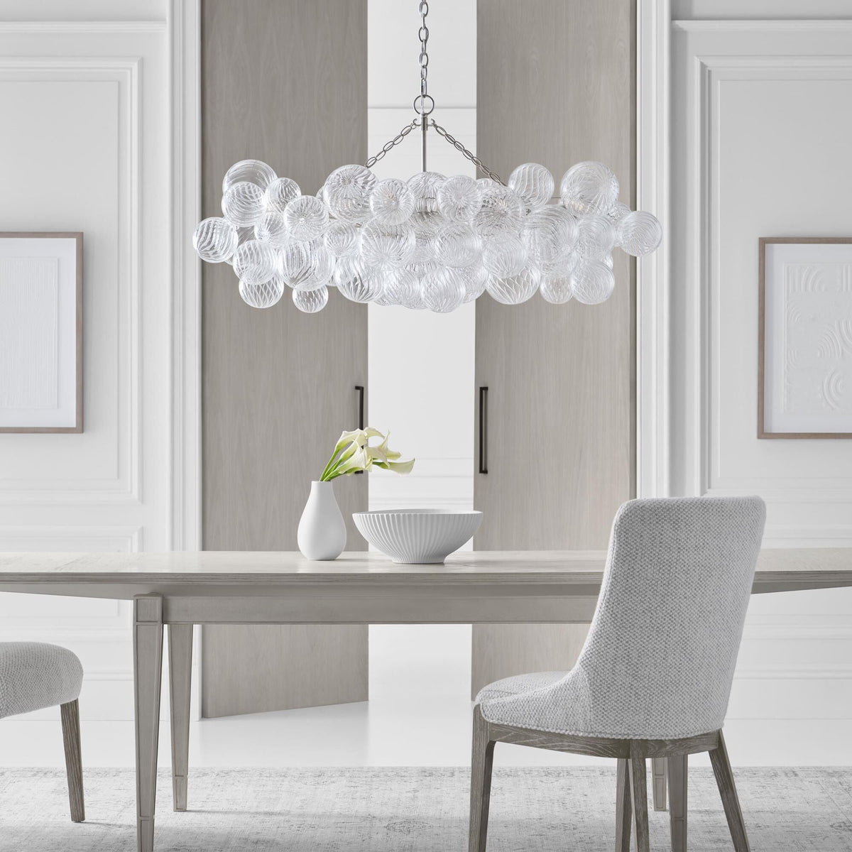 Aurora Chandelier Glass Ball Bubble Modern