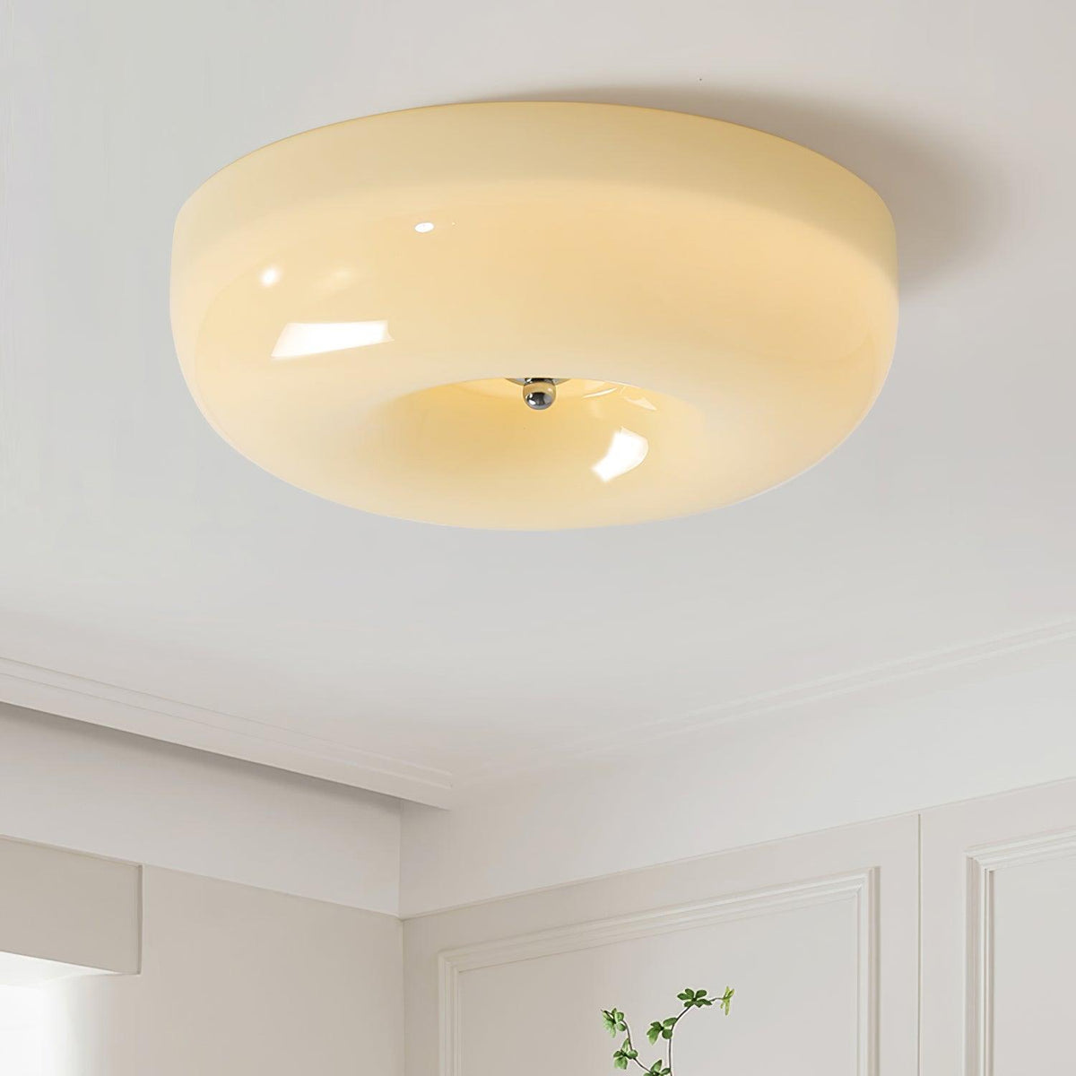 Ulsolir Premium Elegance Art Button Glass Ceiling Lamp