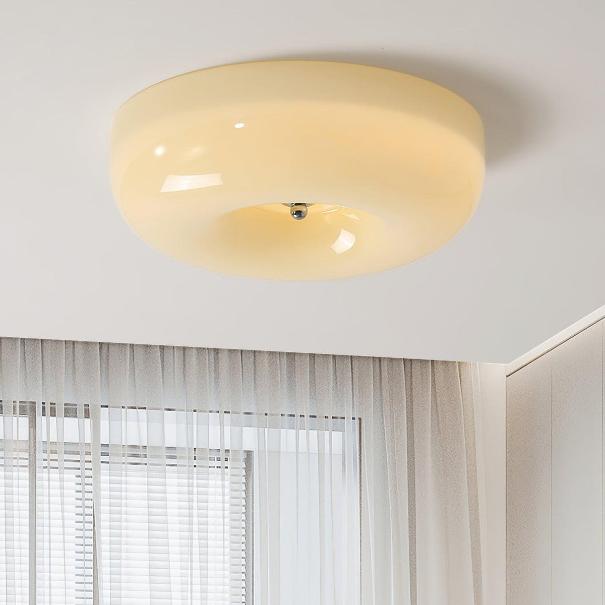 Ulsolir Premium Elegance Art Button Glass Ceiling Lamp