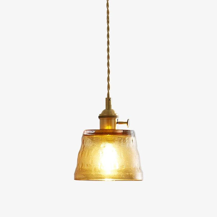 Lustra Pendant Lamp Copper Glass for Dining