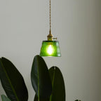 Lustra Pendant Lamp Copper Glass for Dining