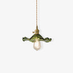 Nerisse Brass & Glass Vintage Pendant Light