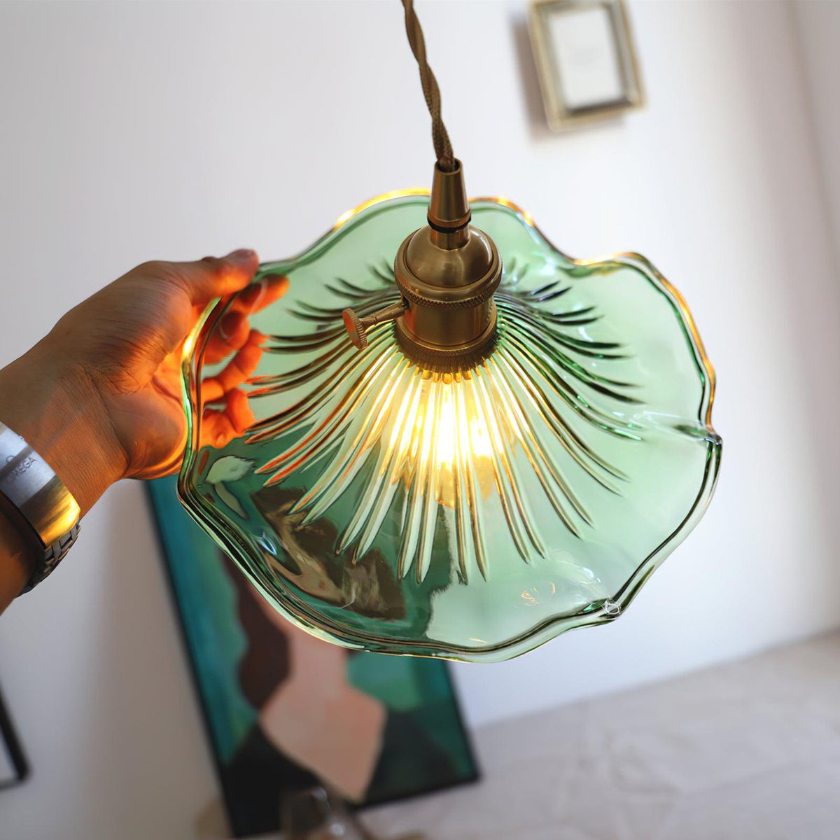 Daphne Modern Glass Flower Pendant Light