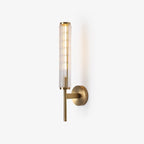 Cemaros Premium Linear Brass Glass Wall Light