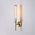 Cemaros Premium Linear Brass Glass Wall Light