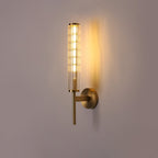 Cemaros Premium Linear Brass Glass Wall Light