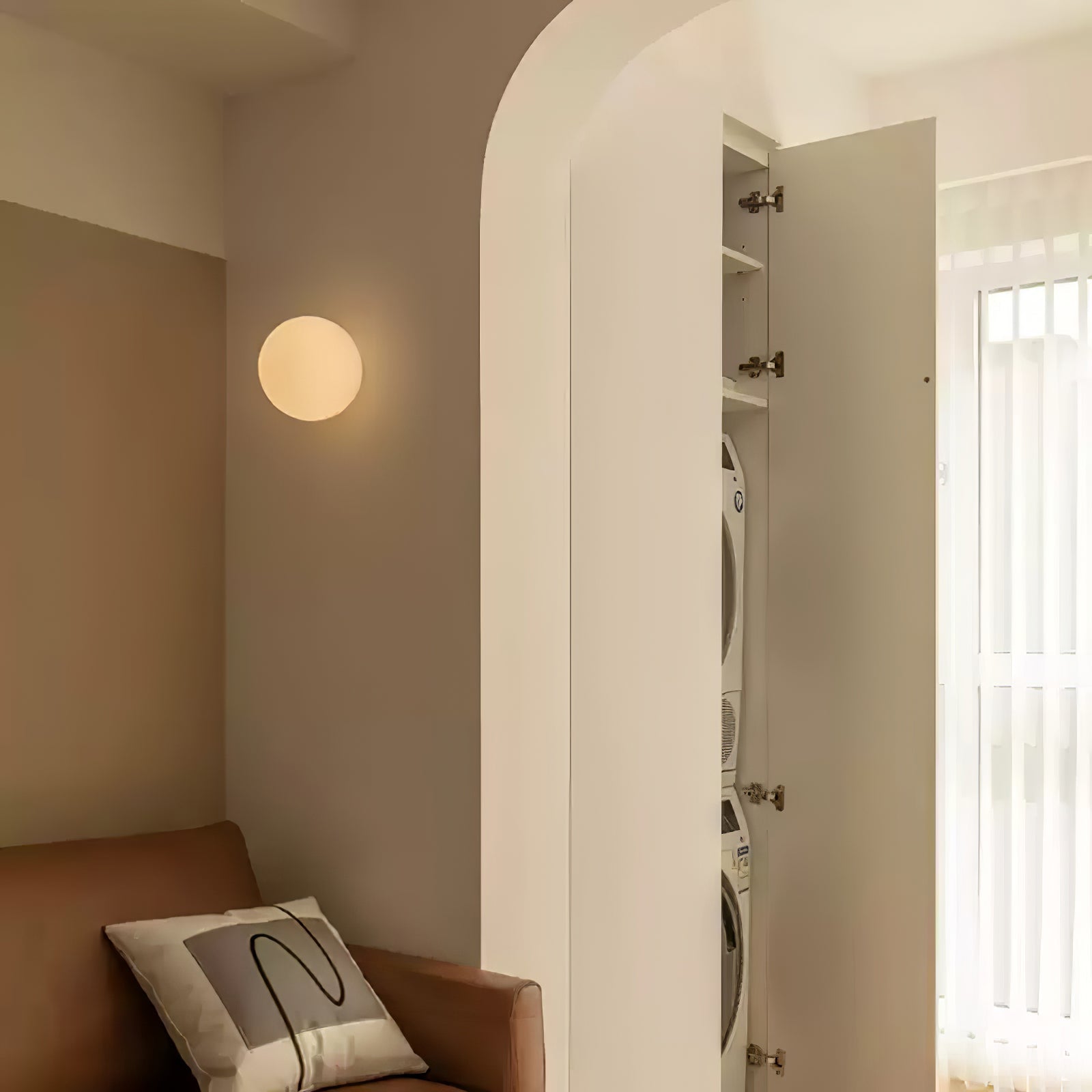 Stella Modern Minimalist Mini Orb Glass Wall Lamp