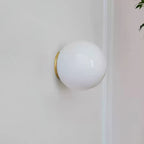 Stella Modern Minimalist Mini Orb Glass Wall Lamp