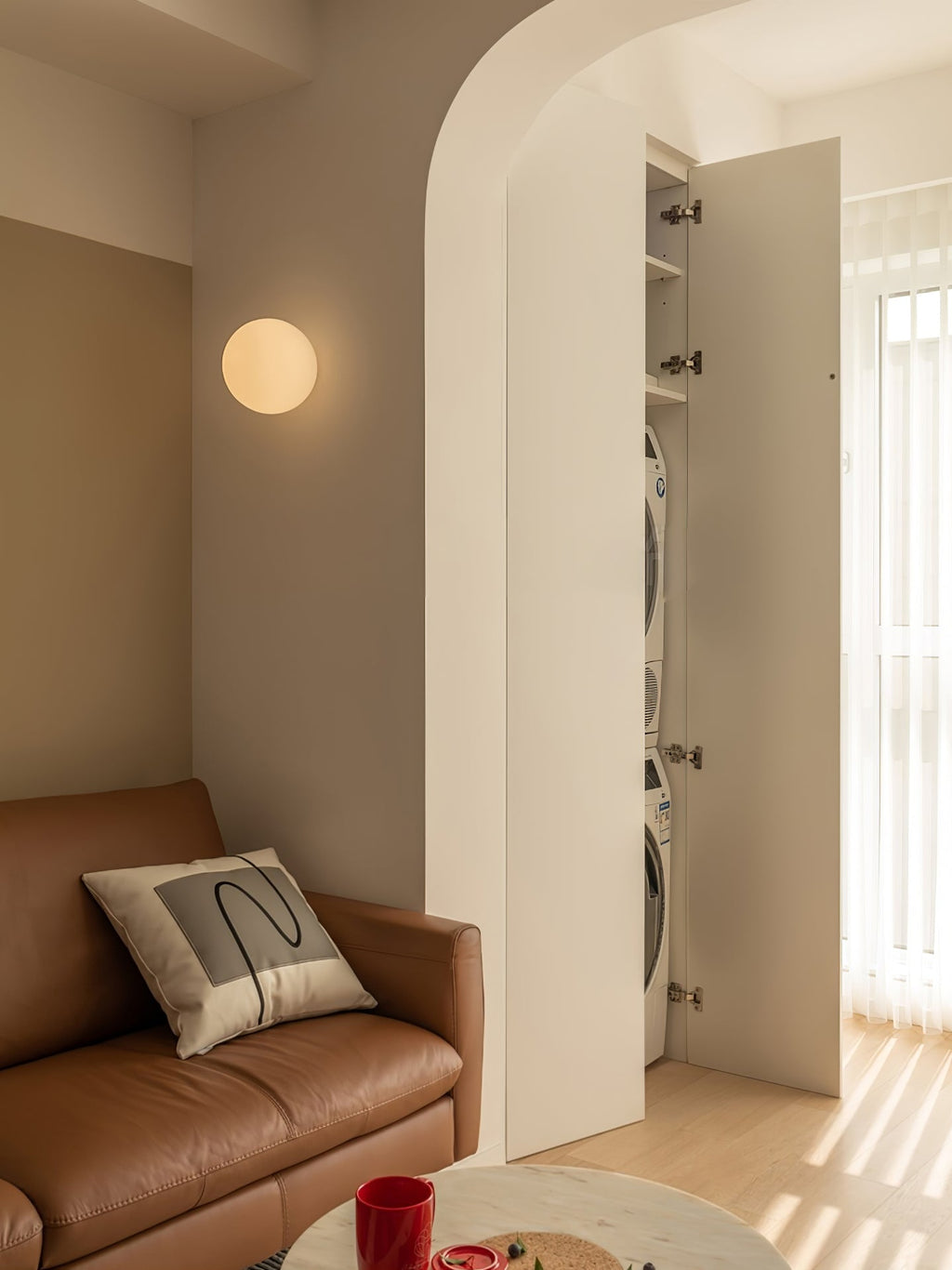 Stella Modern Minimalist Mini Orb Glass Wall Lamp