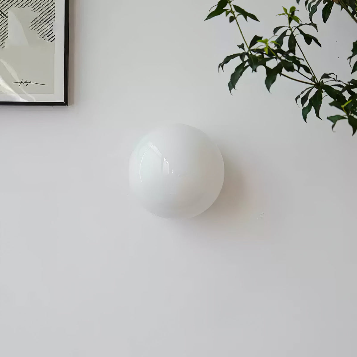 Stella Modern Minimalist Mini Orb Glass Wall Lamp