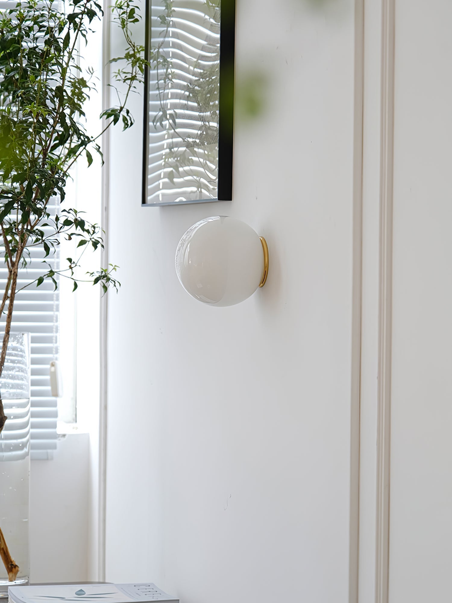 Stella Modern Minimalist Mini Orb Glass Wall Lamp