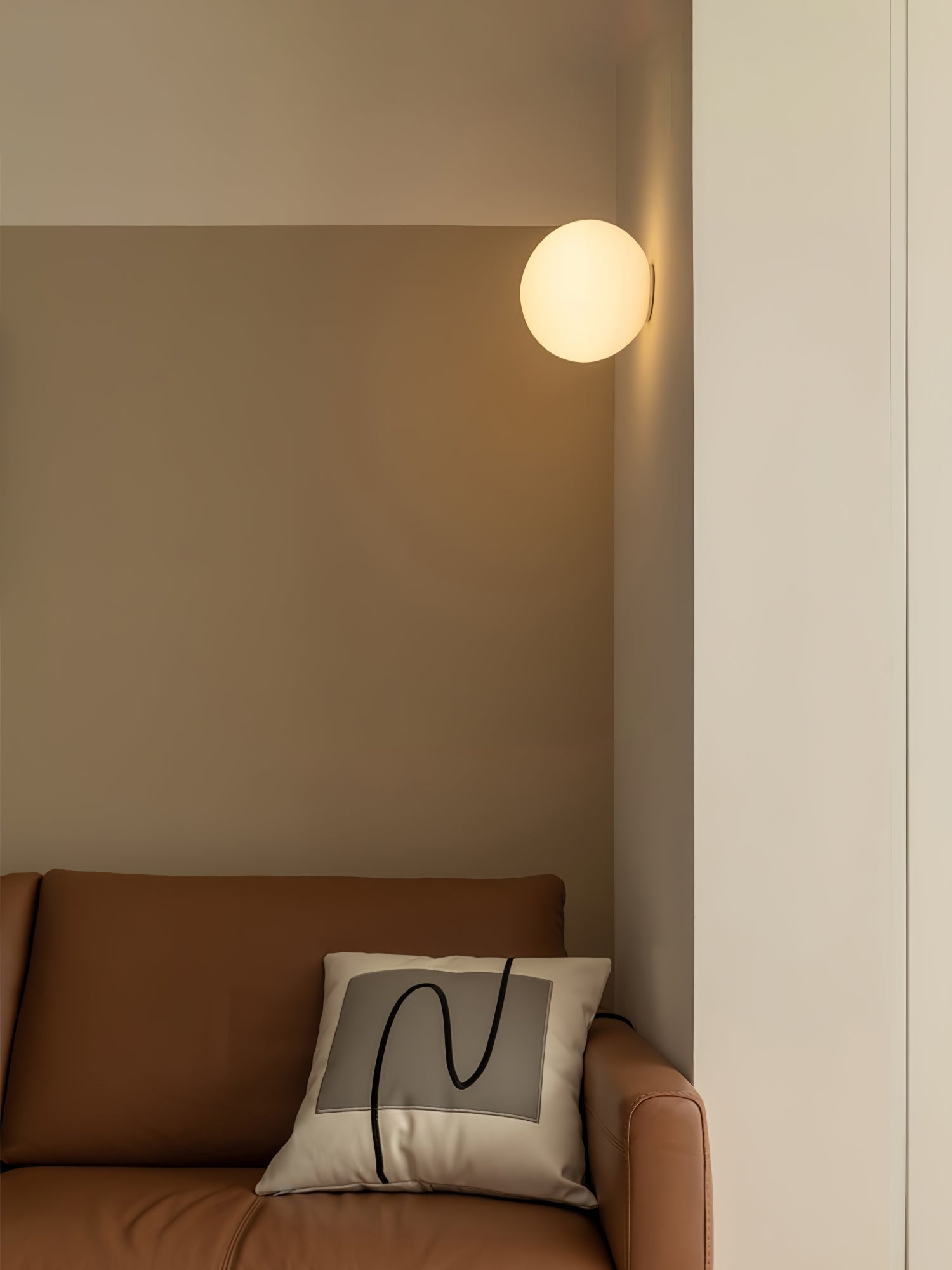 Stella Modern Minimalist Mini Orb Glass Wall Lamp