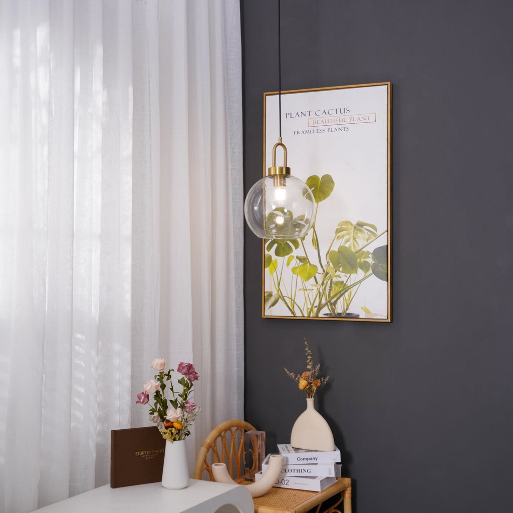 Solara Pendant Lamp Frosted Glass Swag Adjustable