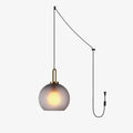 Solara Pendant Lamp Frosted Glass Swag Adjustable