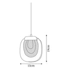 Avesia Minimalist Glass Pendant Light