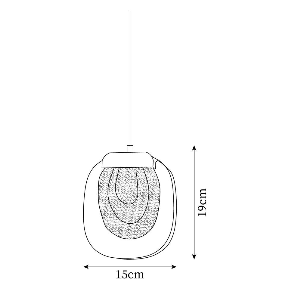 Avesia Minimalist Glass Pendant Light