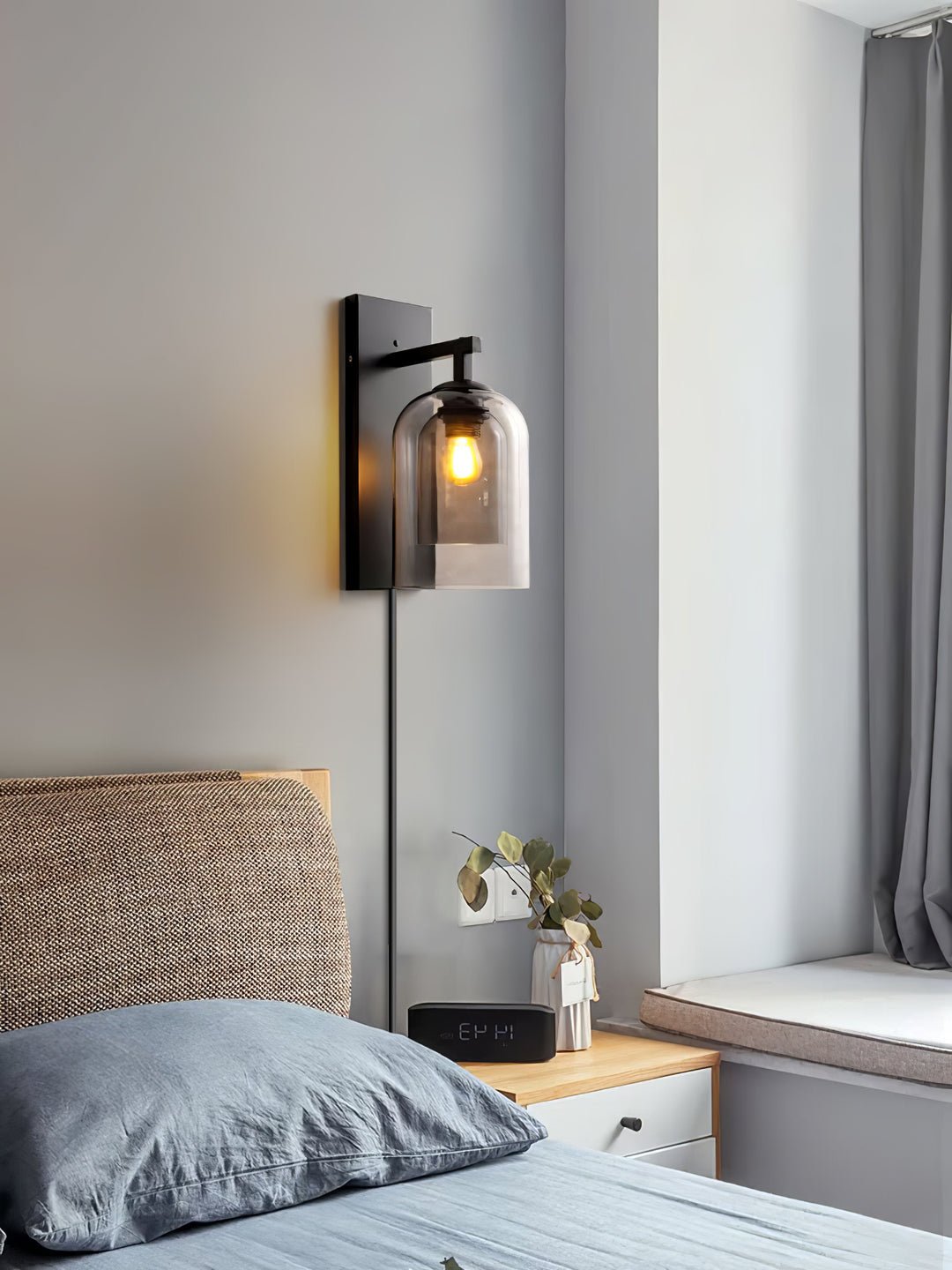 Mora Nordic Art Tubular Plug-in Glass Wall Lamp