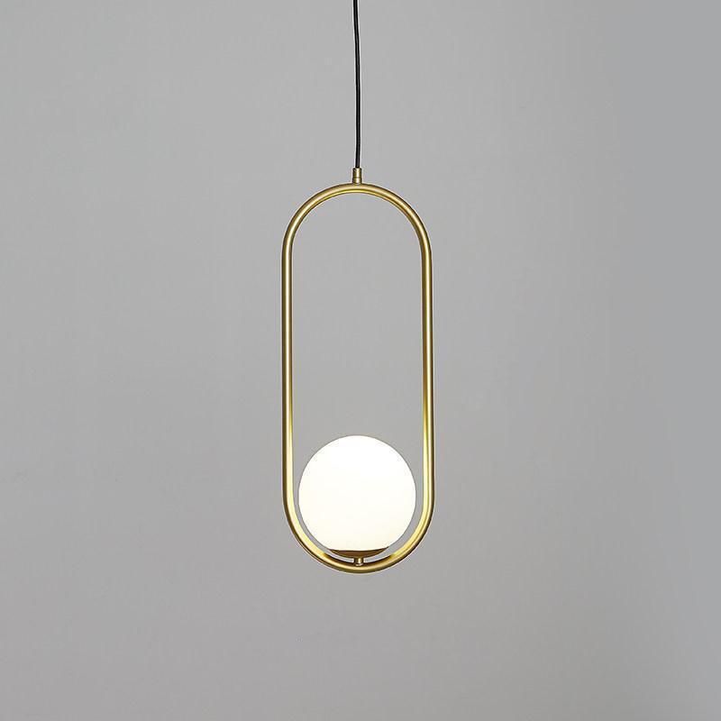 Orb Modern Brass Pendant Light