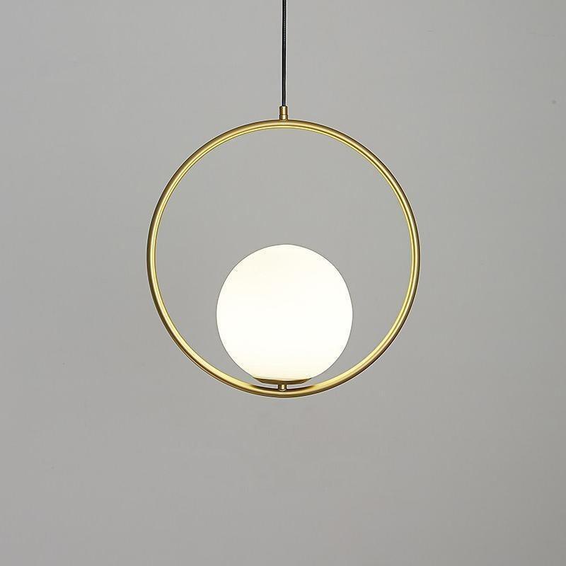 Orb Modern Brass Pendant Light