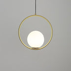Orb Modern Brass Pendant Light