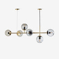 Lustra Pendant Lamp Orb Brass Glass for Living Room