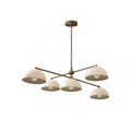 Vosole Vintage Industrial Linear Brass Chandelier