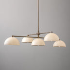 Vosole Vintage Industrial Linear Brass Chandelier