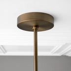 Vosole Vintage Industrial Linear Brass Chandelier