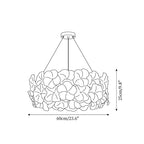 Glezen Chandelier Glass Petal Floral