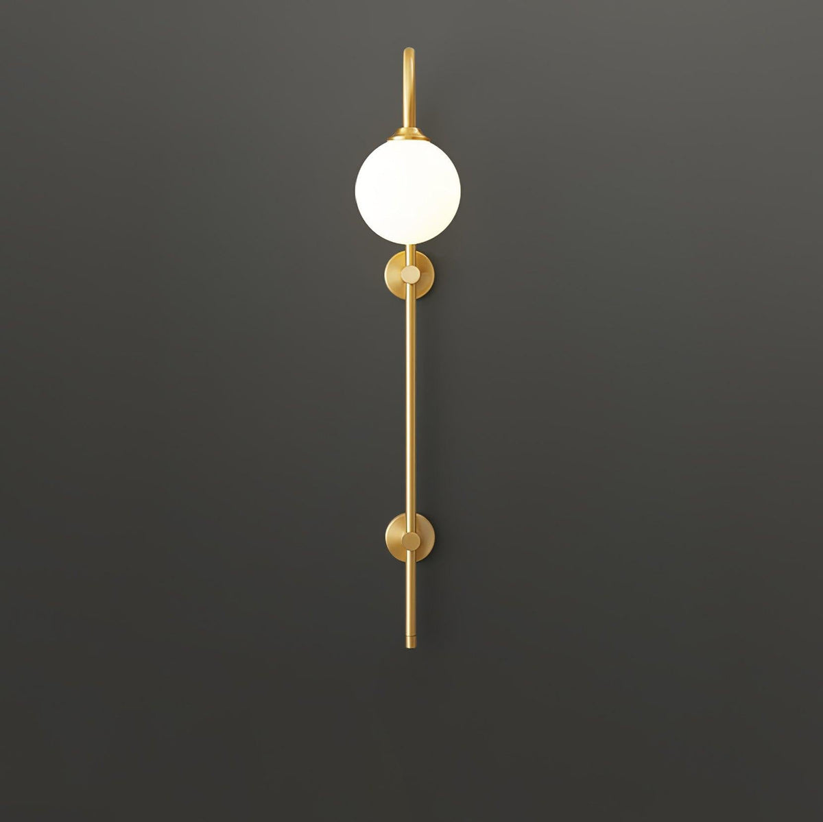 Nyvaris Modern Minimalist Globe Brass Glass Sconce Wall lamp