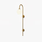 Nyvaris Modern Minimalist Globe Brass Glass Sconce Wall lamp