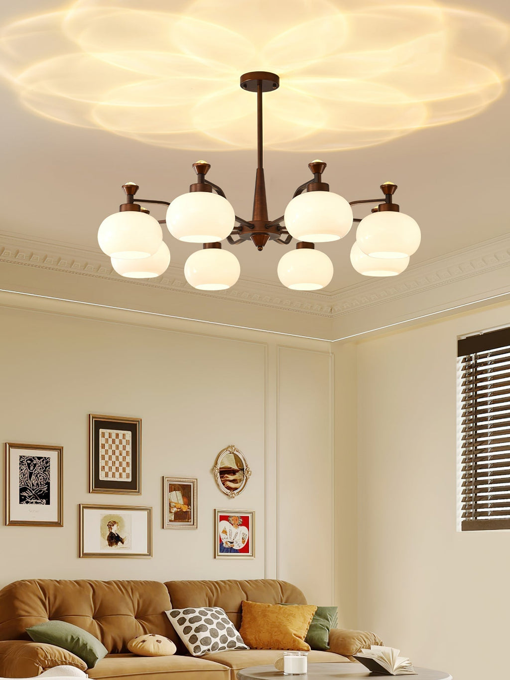 Aurora Chandelier Globe Spotlight