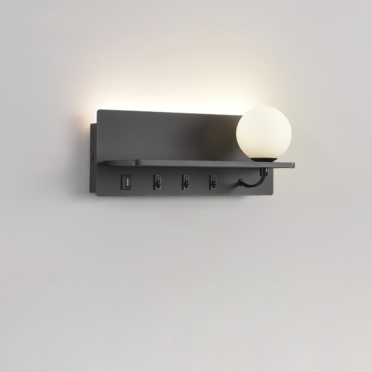 Alraeion Modern Minimalist Slim Glass Wall lamp