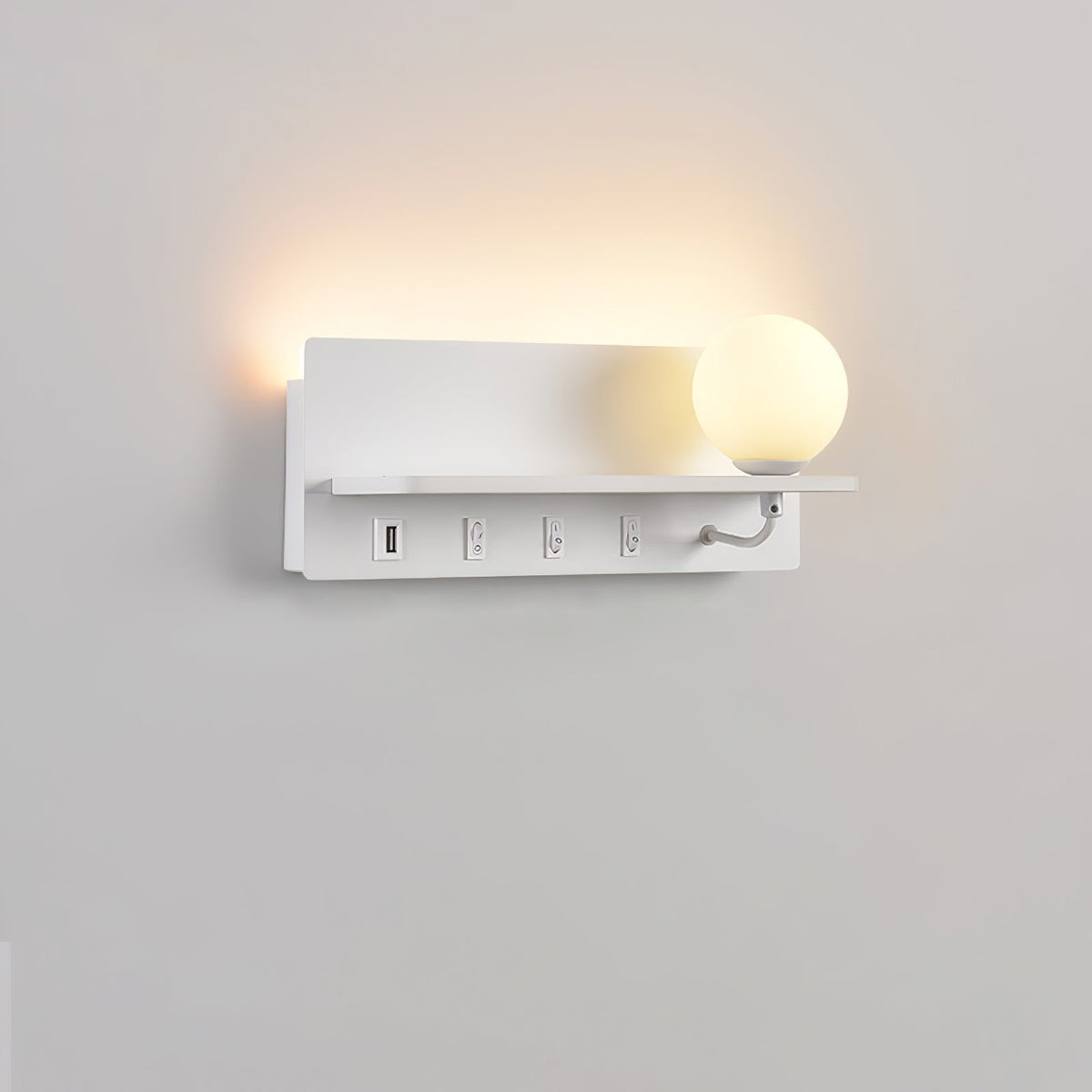 Alraeion Modern Minimalist Slim Glass Wall lamp