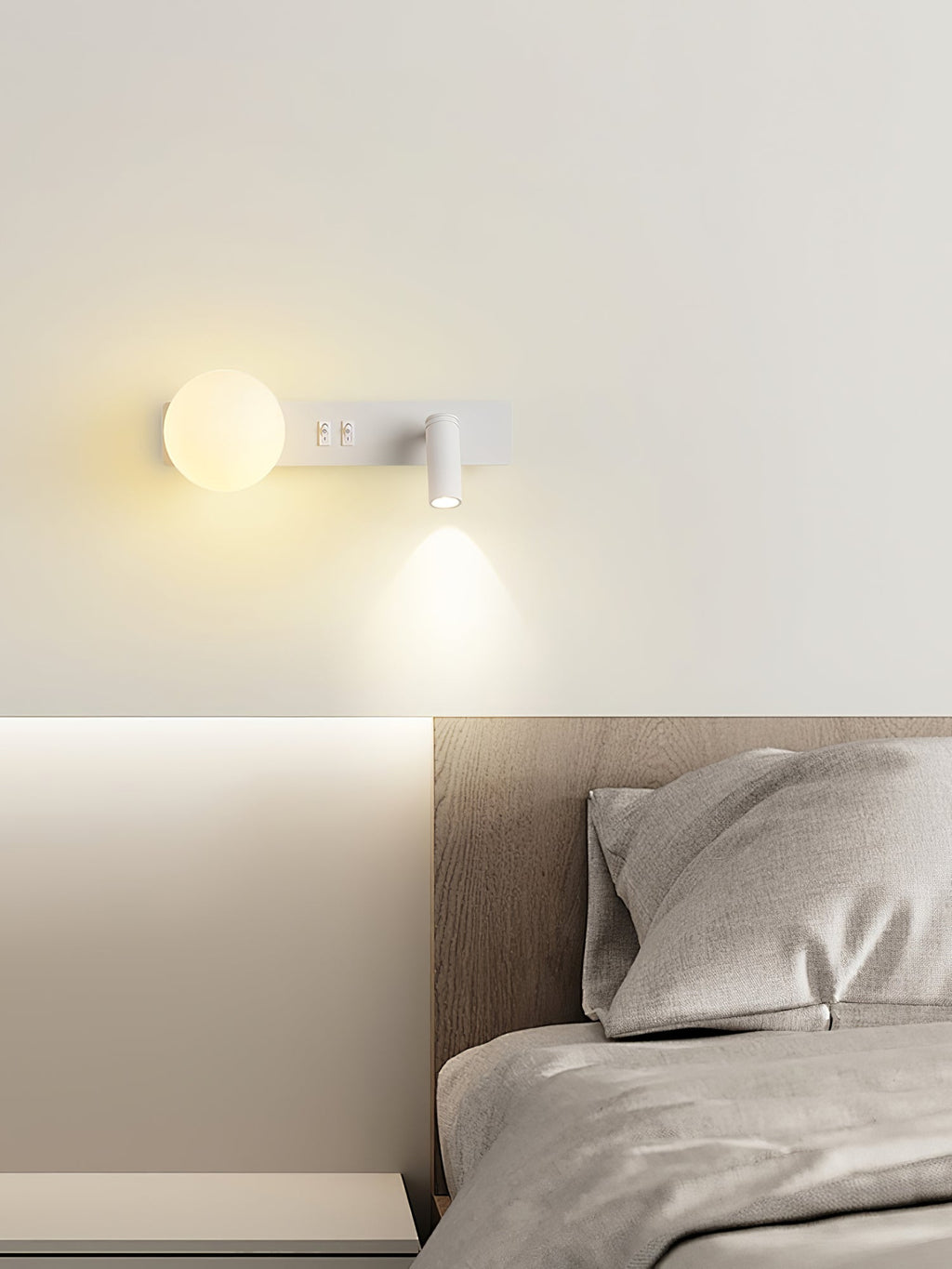 Alraeion Modern Minimalist Slim Glass Wall lamp