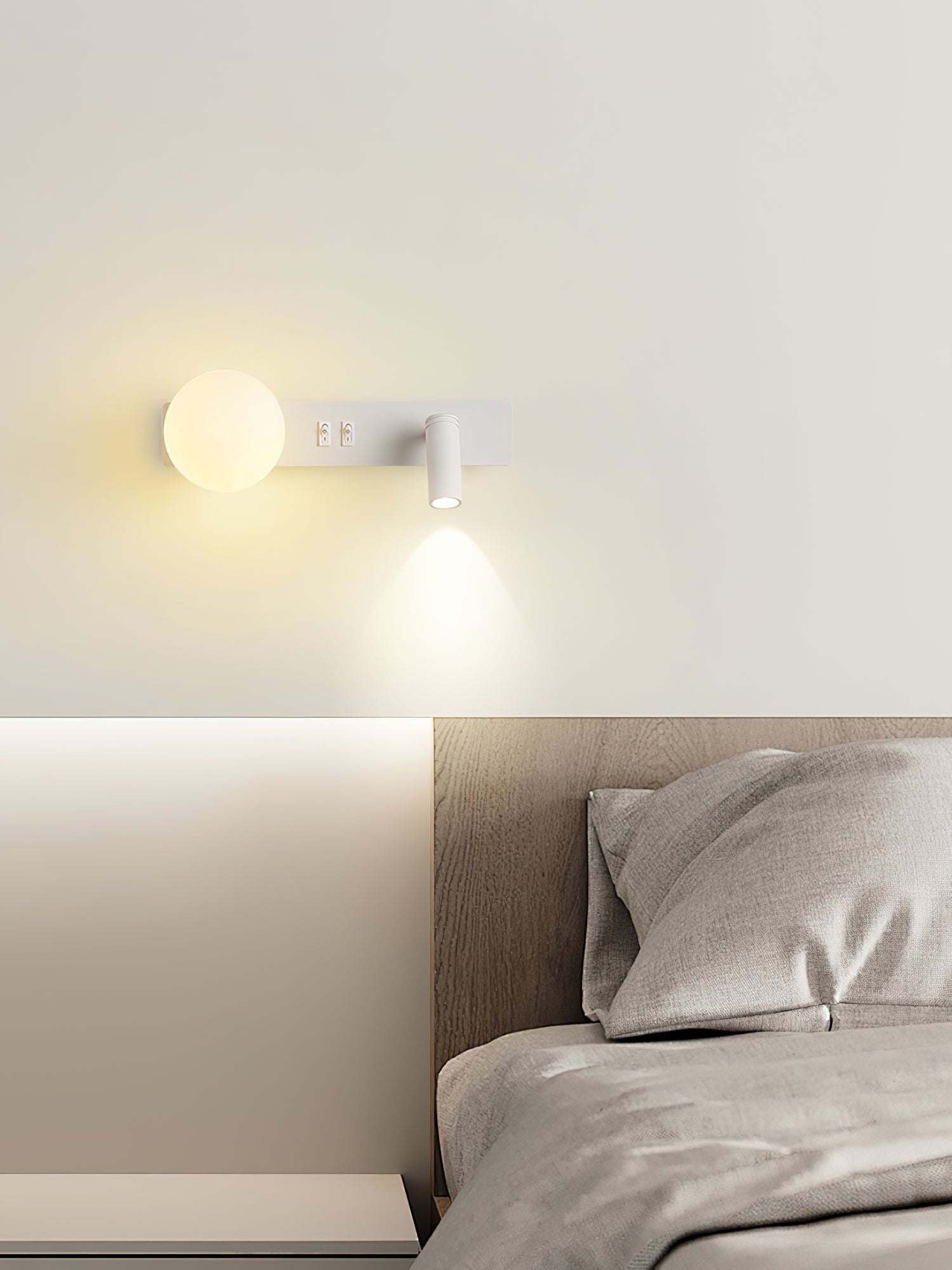 Alraeion Modern Minimalist Slim Glass Wall lamp