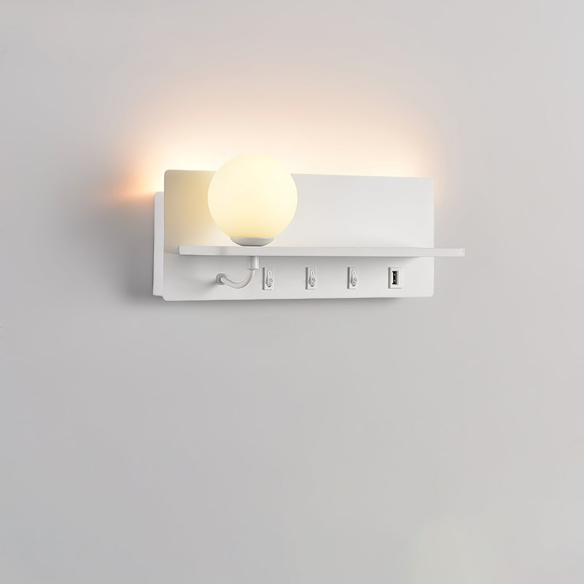 Alraeion Modern Minimalist Slim Glass Wall lamp