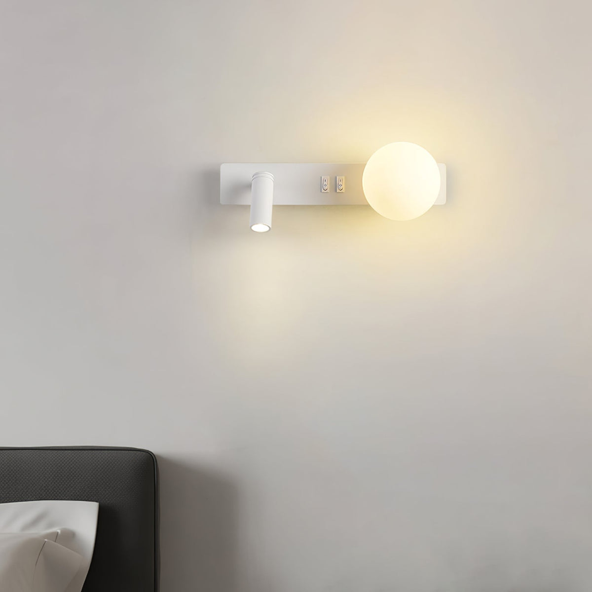 Alraeion Modern Minimalist Slim Glass Wall lamp