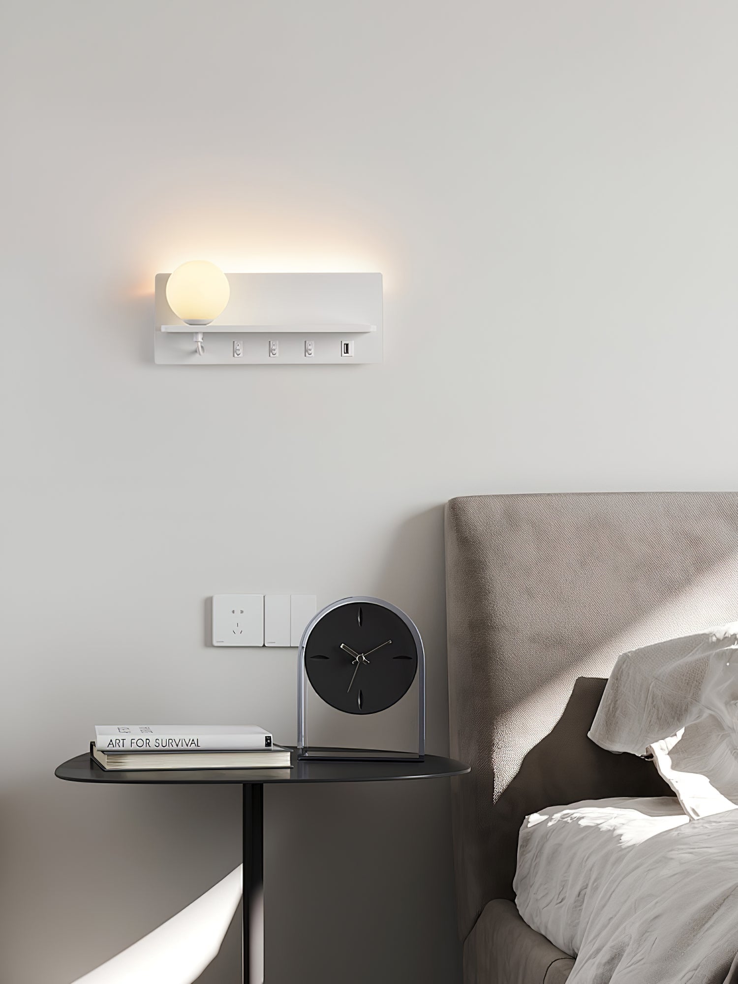 Alraeion Modern Minimalist Slim Glass Wall lamp