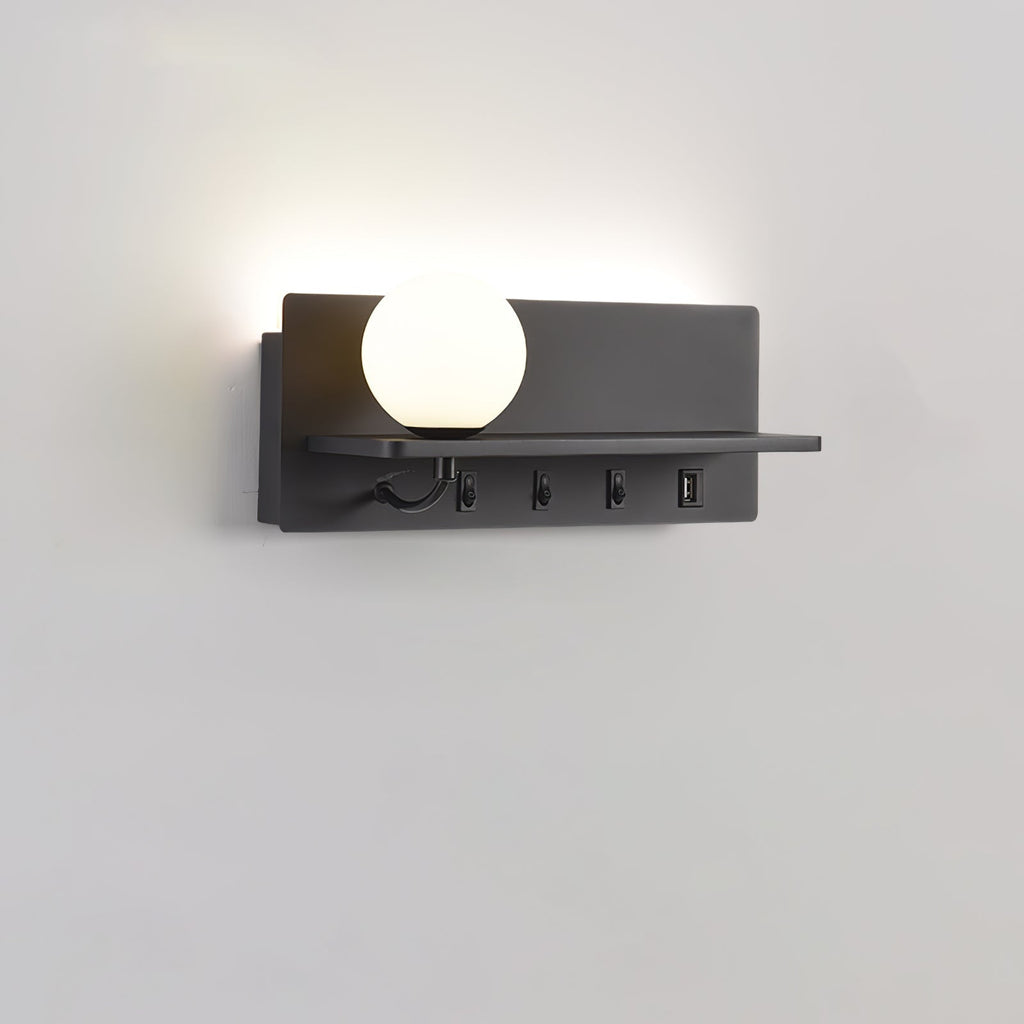 Alraeion Modern Minimalist Slim Glass Wall lamp