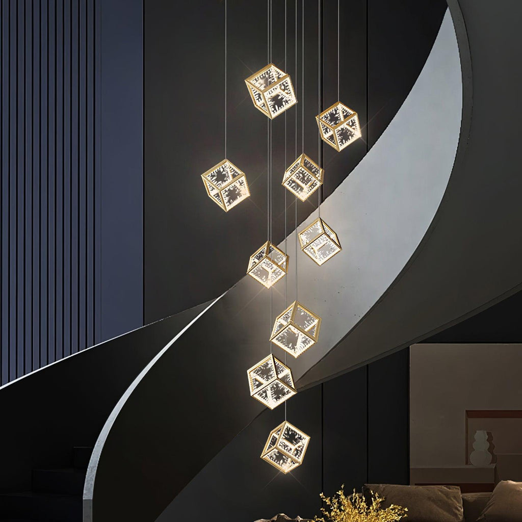 Kristy  Gold Chandelier Mulit-Head