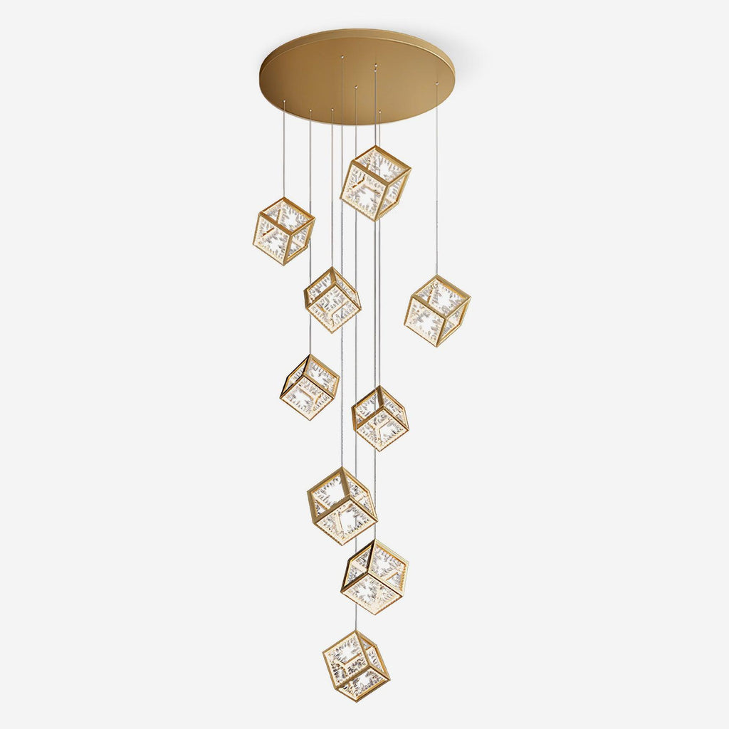 Kristy  Gold Chandelier Mulit-Head