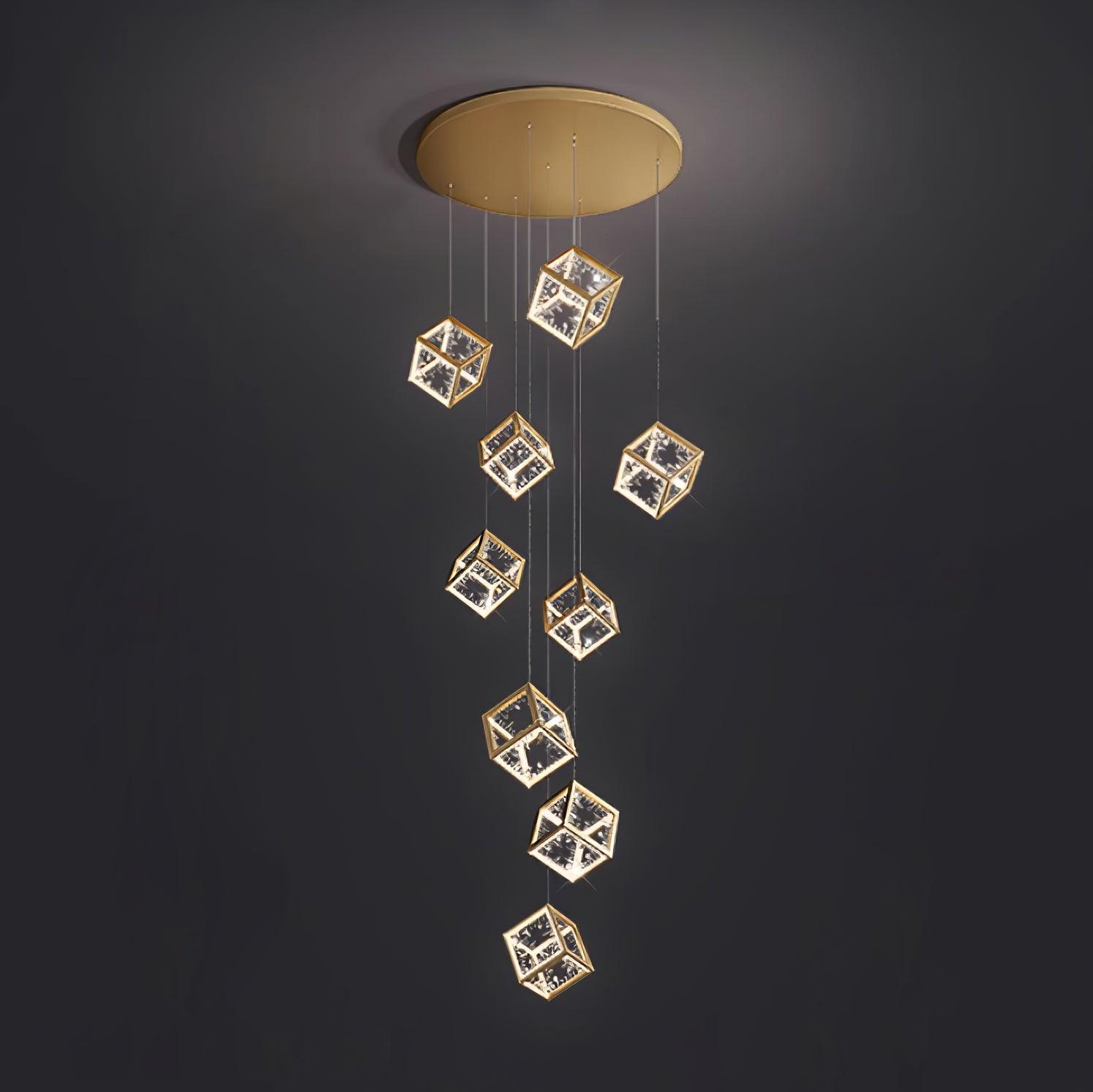 Kristy  Gold Chandelier Mulit-Head