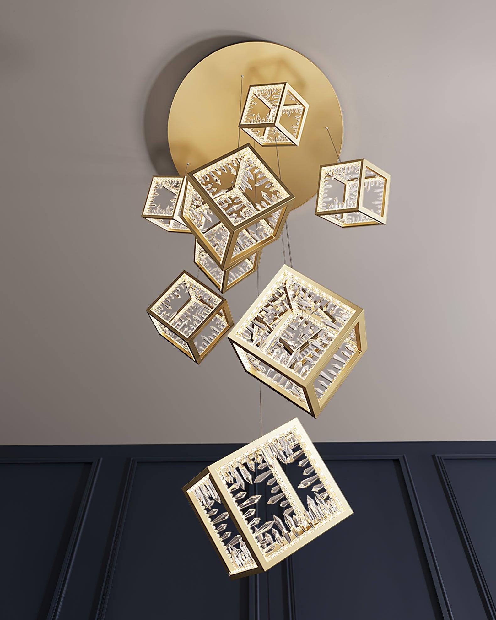Kristy  Gold Chandelier Mulit-Head